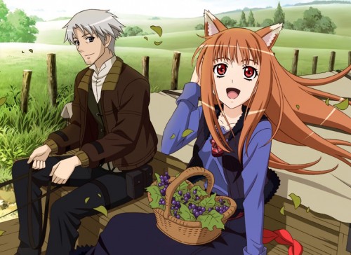 Holo Spice and Wolf Wallpaper