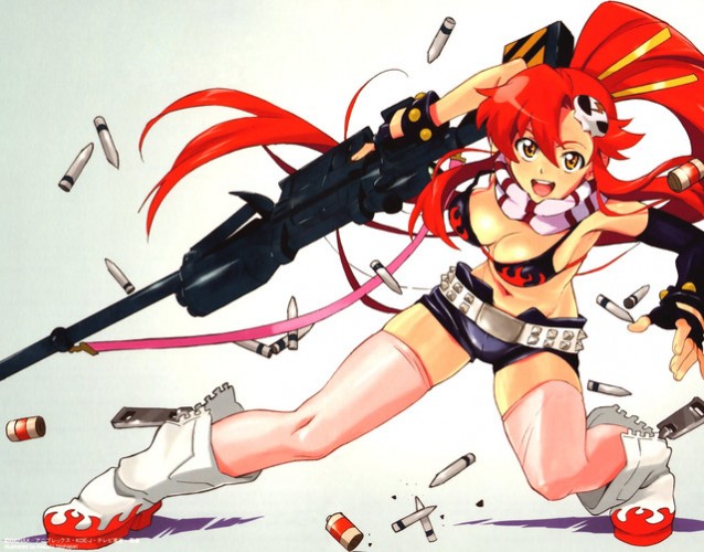Yoko-Littner-Tengen-Toppa-Gurren-Lagann-wallpaper-638x500 Top 10 Redheads Characters in Anime
