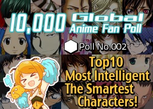 [10,000 Global Anime Fan Poll Results!] Most Intelligent/Smartest Characters in Anime