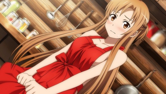 asuna-fan-service-apron-560x317 Sword Art Online Official Popularity Rankings Are Out!