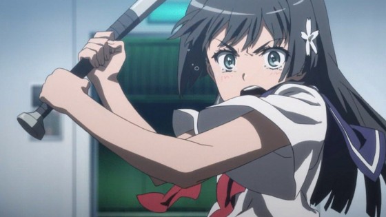 Anime girl with baseball bat in abandoned factory - Royalty free photo  #28092104 | PantherMedia Stock Agency