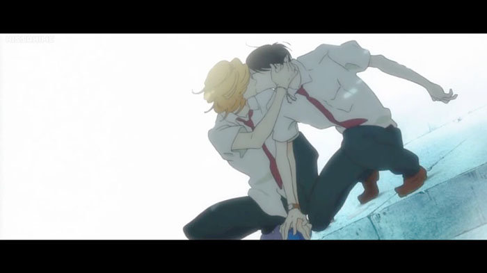 Gay anime boys kissing