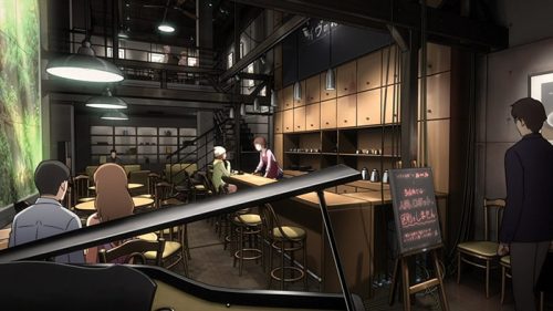 Anime Coffee Shop Wallpaper