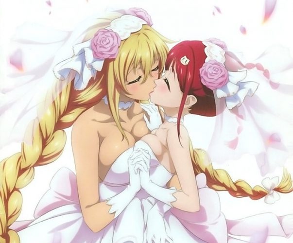 VALKYRIE-DRIVE-MERMAID-wallpaper-2-603x500 Top 10 Anime Girls Kissing Scenes