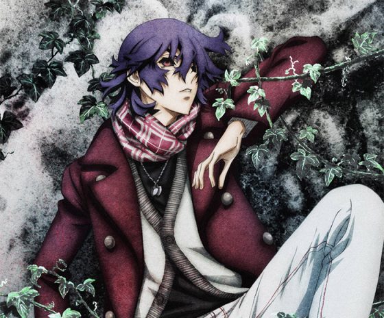 anime boys with long purple hair