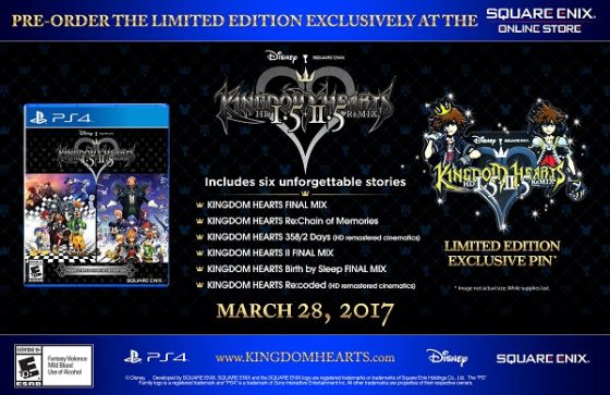 Kingdom-Hearts-HD-1.5-2.5-ReMIX-560x393 Kingdom Hearts HD 1.5 + 2.5 ReMIX Limited Edition Now Available for Pre-Order