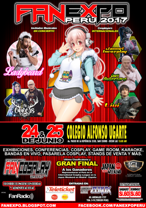 Afiche-oficial-300x425 Lima se convertirá en la sede cultural de cosplay con el Fan Expo Perú 2017