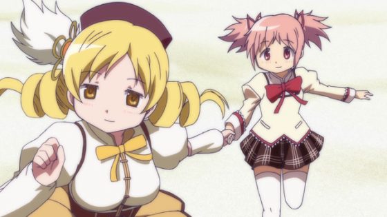 Mahou-Shoujo-Madoka-Magica-crunchyroll-Wallpaper-560x315 Mahou Shoujo Madoka★Magica (Puella Magi Madoka★Magica): An Analytical Reading Through Divisions in Lighting, Architecture, and Objects Part 2