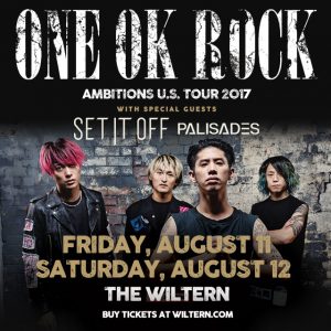 ONE OK ROCK Returns To Los Angeles For Back To Back Shows August 11 & 12!