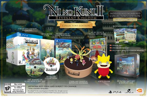 NinoKuniII_Logo-560x173 Bandai Namco Unveils New Information for Ni No Kuni II: REVENANT KINGDOM Special Editions and Season Pass