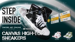 Be a Step Above All of Your Friends with the New Sword Art Online High-tops from TOM!