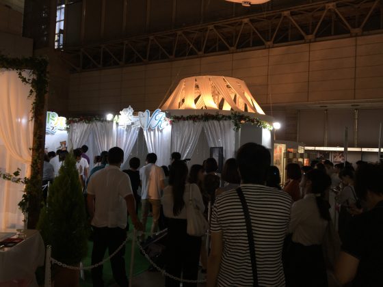 Wedding-Ceremony-VR-1-560x420 VOLTAGE Holds Successful Marriage Ceremony VR Experience Where You Marry 2D Ikemen at Tokyo Game Show 2017!