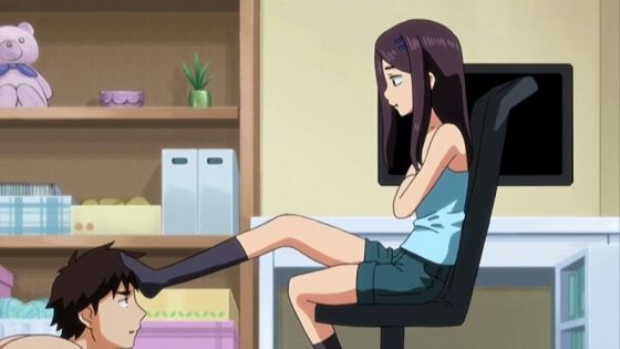 Tenioha-Onnanoko-datte-Honto-wa-Ecchi-da-yo-capture-700x394 Las 10 mejores escenas de footjob (ashikoki) en el anime Hentai