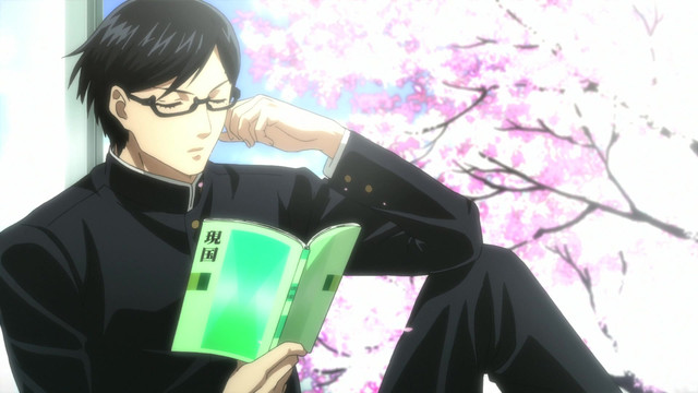 male anime characters with glasses and black hair