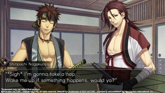 Hakuouki-5 New screenshots of Okita + Nagakura in Hakuoki: Edo Blossoms!