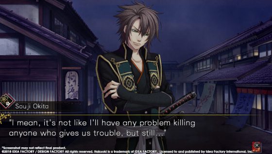 Hakuouki-5 New screenshots of Okita + Nagakura in Hakuoki: Edo Blossoms!