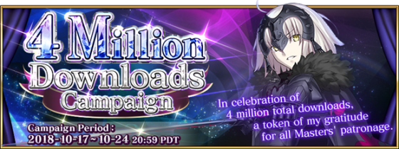 Fate-Grand-Order-4-Mil-560x210 Fate/Grand Order's English Version Celebrates 4 Million Downloads!