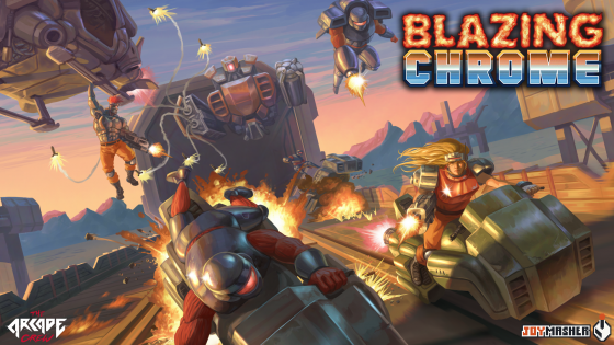 Blazing-Chrome-Key-art-2-560x315 ¿Extrañas Metal Slug? ¡Prueba Blazing Chrome, a partir del 11 de julio en PC, PS4, Switch y Xbox One!