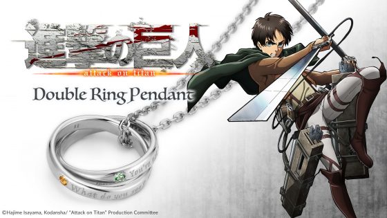 Attack-on-Titan-Necklace-4-560x315 Attack on Titan Double Ring Pendant Necklaces Chosen by Fans Now on Sale!