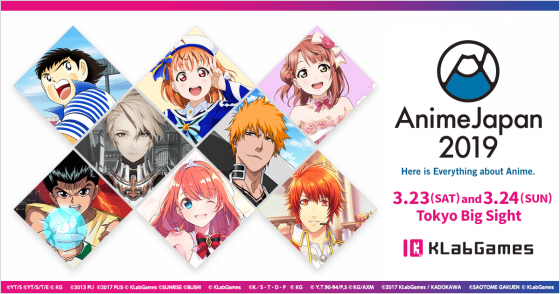 KLabGames Booth at AnimeJapan 2019: Stage Event Details and Schedule  Released
