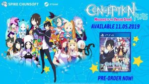 [Spike Chunsoft AX 2019] Conception PLUS: Maidens of the Twelve Stars, ROBOTICS;NOTES Series Coming to the West, Plus a New CRYSTAR Character Trailer and PS4 Digital Pre-order Info!