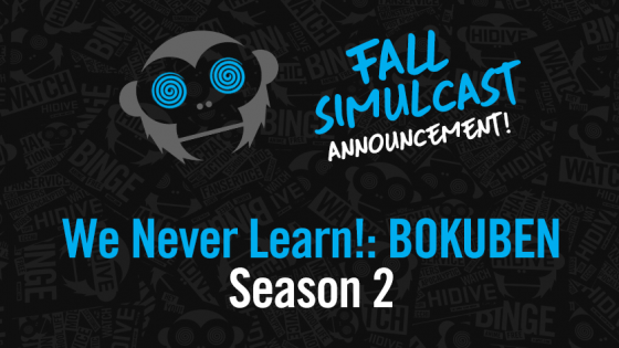 News_StoryImage_BokubenS2Announce_836x470-560x315 HIDIVE Crams with "We Never Learn!: BOKUBEN" Season 2