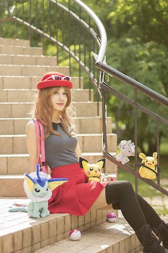 mintsylveon-pokemon-cosplay-touko-001 [12Pics] Touko & Serena (Pokemon Trainer) Sexy & Kawaii Cosplay: Russian Cosplayer!