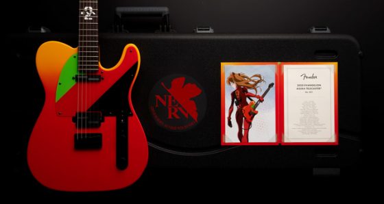 Evangelion-Telecaster-guitar-SS-1-560x298 Evangelion Ace Pilot Asuka's Rockin' TELECASTER Guitar is Unveiled!