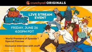 Crunchyroll Announces "The God of High School" Digital Event, Taking Place on Friday!