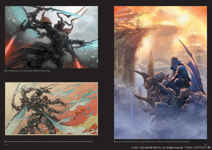 2PAGE-SPREAD_FFXIV_WesternMemories_interior-sample_018-019-560x396 Final Fantasy XIV Art Books Return in 2021 Reprint; Two New Manga Series Release Dates Revealed!