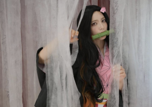 YouTuber & Ex-Adult Actress Ai Uehara Shows Off Her Cosplay of Nezuko Kamado, Leaves Us All Mesmerized