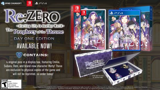 REZ_324x400-update_r2 Re:ZERO -Starting Life in Another World- The Prophecy of the Throne Now Available for North America!