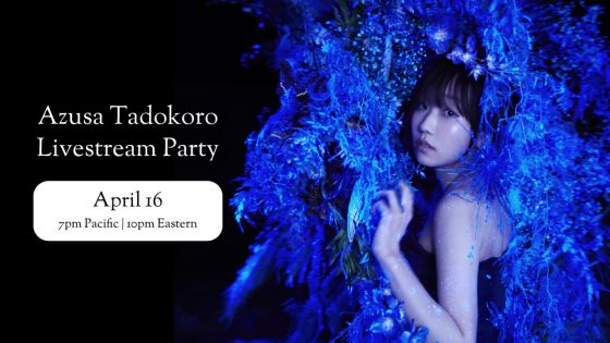 Azusa-Tadokoro-Livestream-Party-1280x720-80-560x315 MyAnimeList to Host an Azusa Tadokoro Livestream Party on April 16th