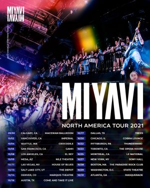 Guitar Phenom MIYAVI Announces 19-Date U.S. Tour for Fall 2021!