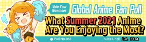 [Honey's Anime Fan Poll Results] What Summer 2021 Anime Are You Enjoying the Most?