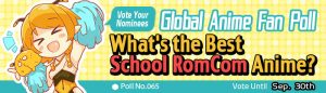 [Honey's Anime Fan Poll Results] What's the Best School RomCom Anime?