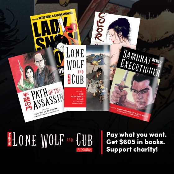 lone-wolf-and-cub_bundle-MetaSquare-560x560 Humble Bundle and Dark Horse Release Manga Bundle “Lone Wolf & Cub by Koike from Dark Horse”