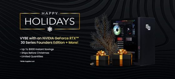MAINGEAR-Holiday-Deals-560x252 MAINGEAR Offers Limited-Time Christmas Delivery on Gaming Desktops Featuring NVIDIA 30 Series GPUs and More!