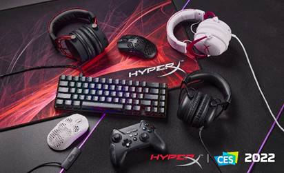 HyperX-CES-Lineup HyperX Unveils World’s First 300-Hour Wireless Gaming Headset at CES 2022