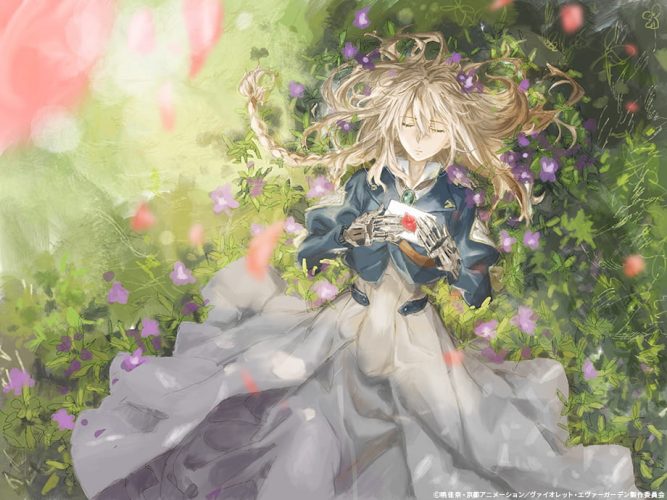 Violet-Evergarden-wallpaper-667x500 5 Good Anime to Cure Your Anxiety [Recommendations]