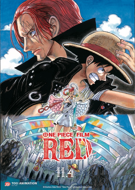 ONE-PIECE-FILM-RED-KV Crunchyroll and Toei Animation Announce Theatrical Release Dates for ‘One Piece Film Red’ Opening in November