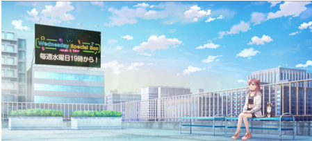 Estande de colaboração “MixBox encontra MyAnimeList” no Anime NYC 2022