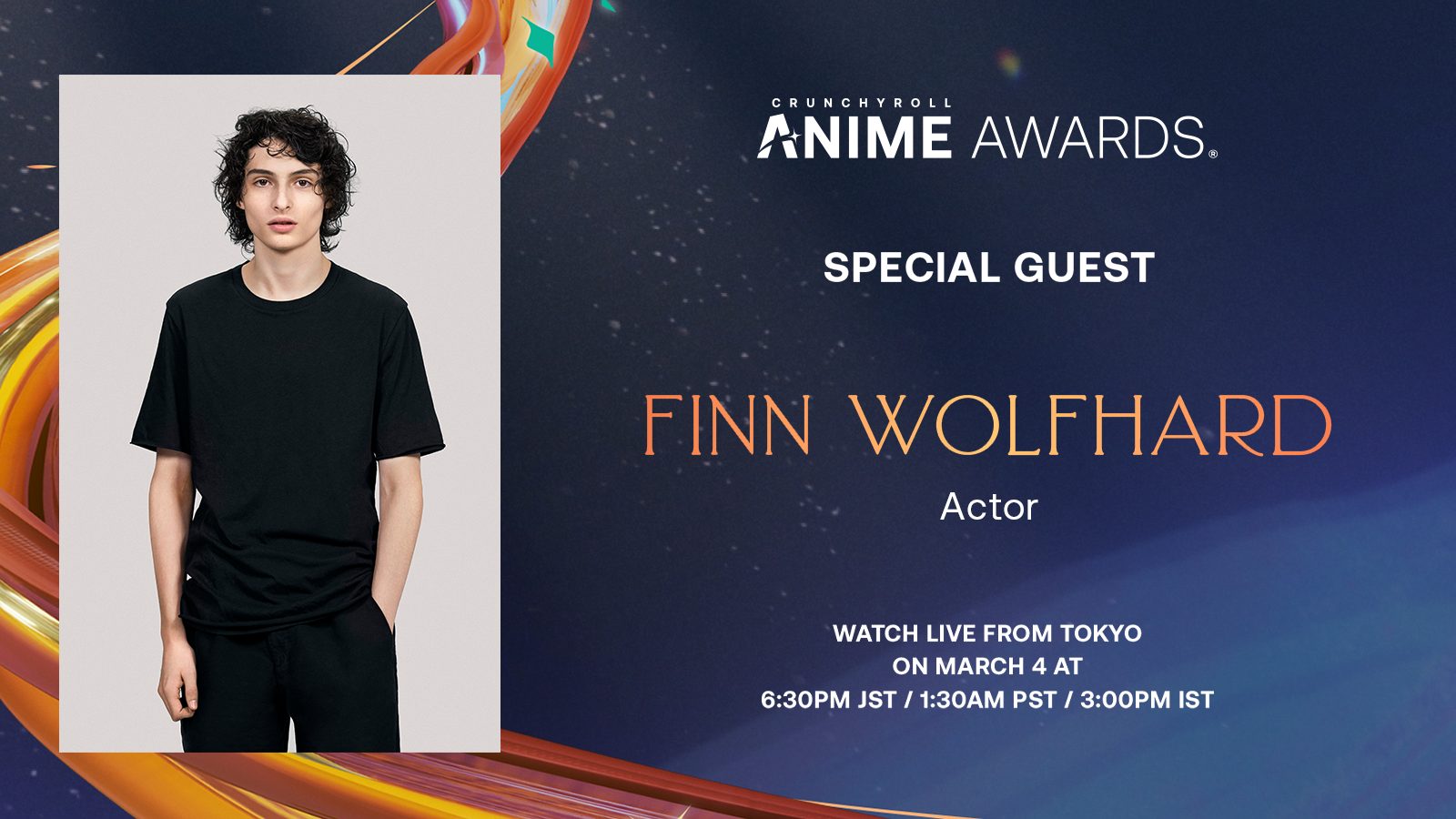 AA23_SpecialGuestAnnouncements_EN-Finn-Wolfhard_16x9 [ICYMI] Crunchyroll Announces Star-Studded and Celebrity Anime Fan Lineup for 2023 Anime Awards