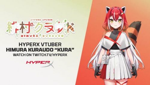 HyperX apresenta o primeiro HyperX VTuber Himura Kuraudo para transmitir no Twitch Channel da marca de jogos