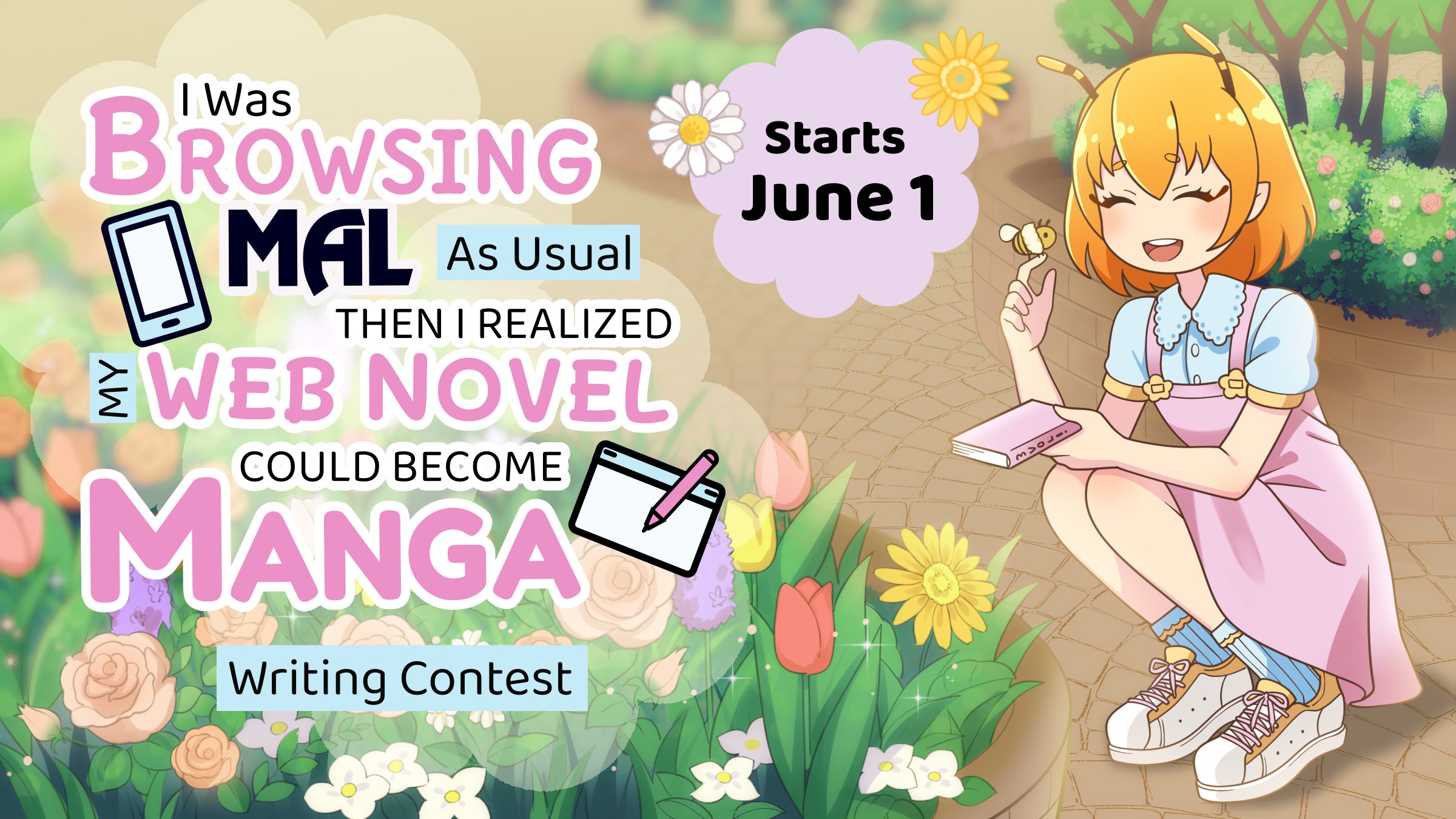 MHWC_MainBanner2023 MyAnimeList and Honeyfeed Collaborate to Launch MAL x HF Writing Contest 2023