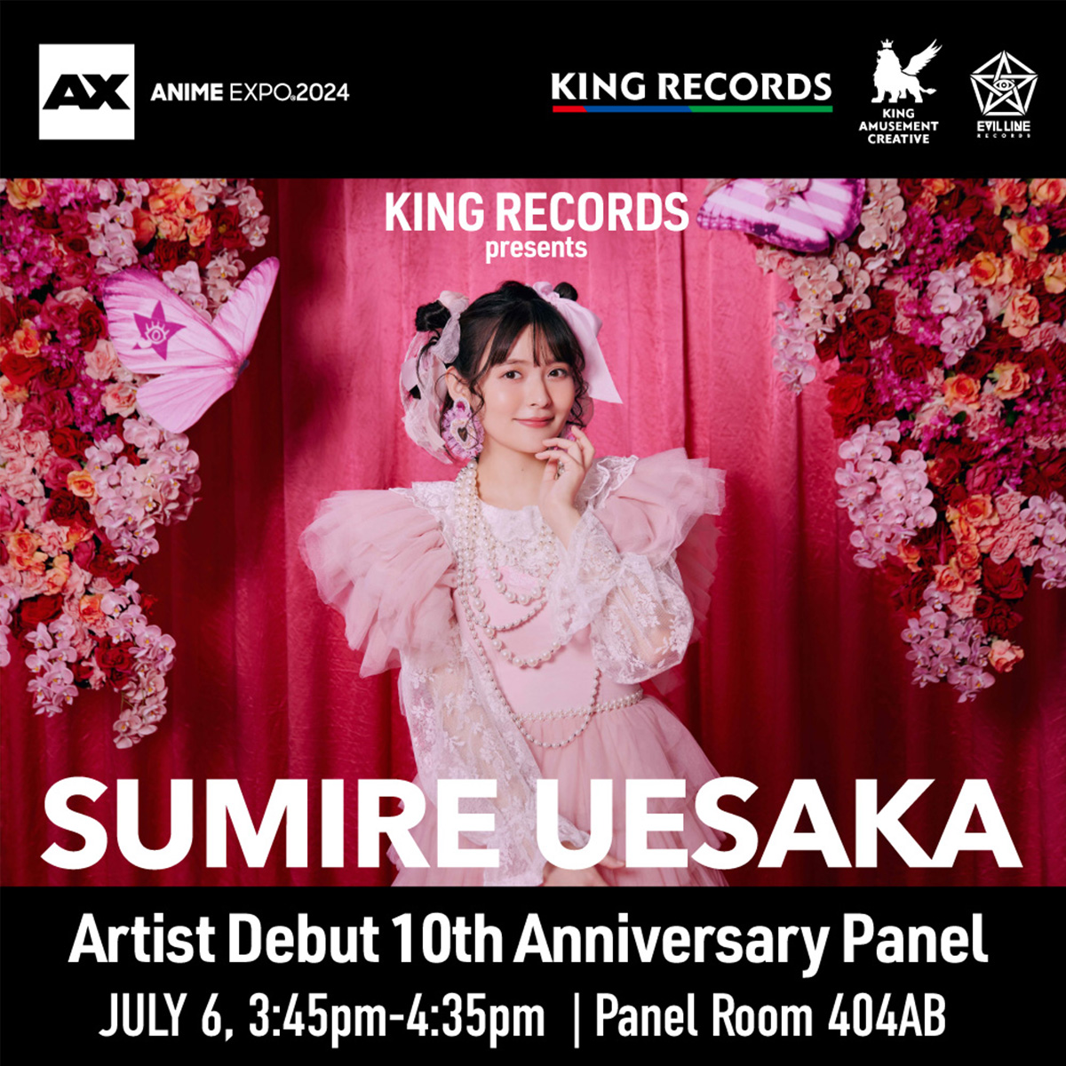 KINGRECORDS_logo_square King Records will host 3 panels at AX 2024, as well as events and merchandise sales at the official booth