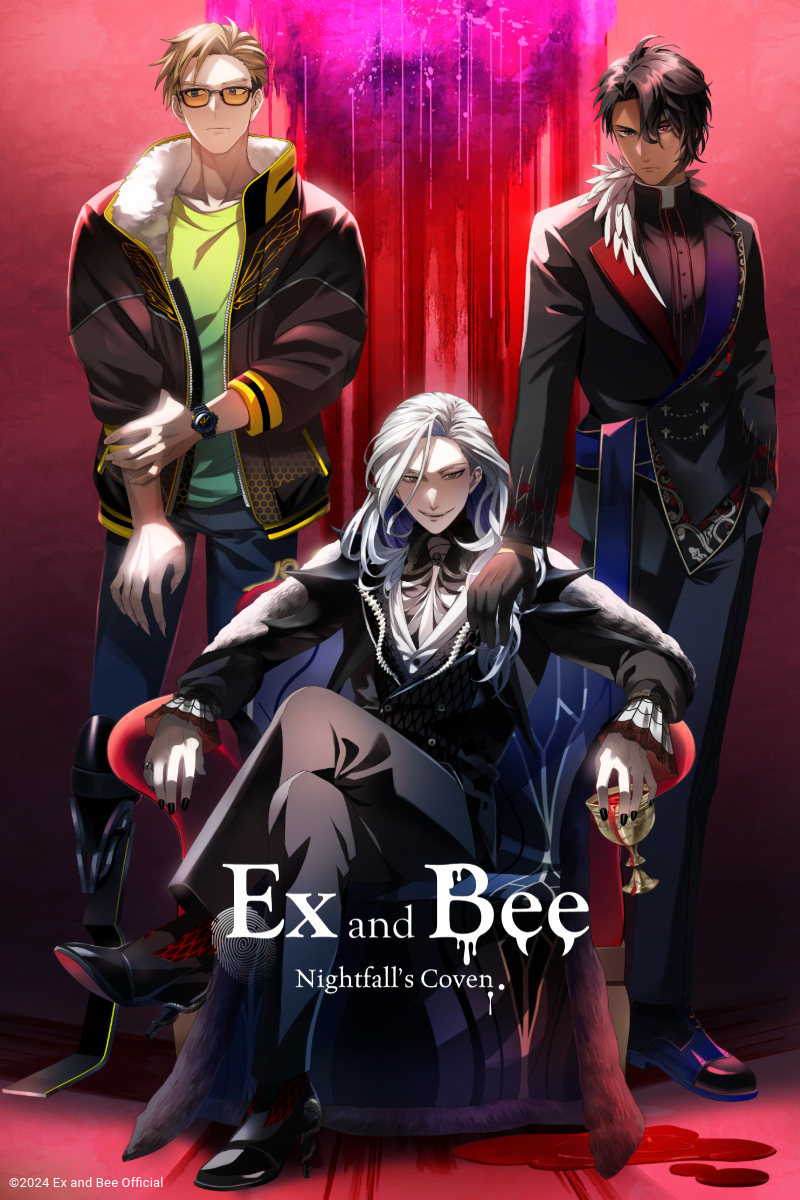 Ex-and-Bee_-Nightfalls-Coven-Key-Visual Who shows his fangs? 