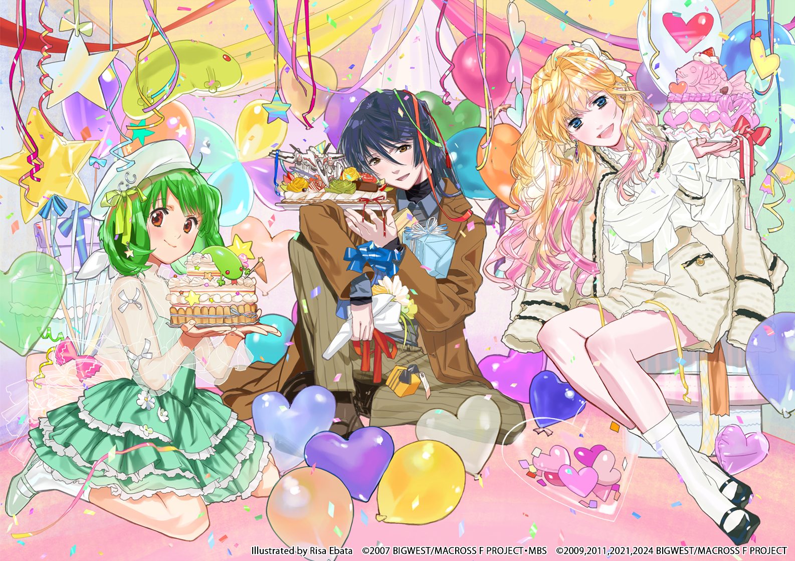 Macross-Frontier-All-Time-Best-Album-Nyan-Nyan-Greatest☆Hits-Limited-Edition-Jacket-Illustration Macross Frontier All-Time Best Album Nyan Nyan Greatest☆Hits! CD and Vinyl Record Set Release Scheduled for Ranka Lee’s Birthday, April 29, 2025!