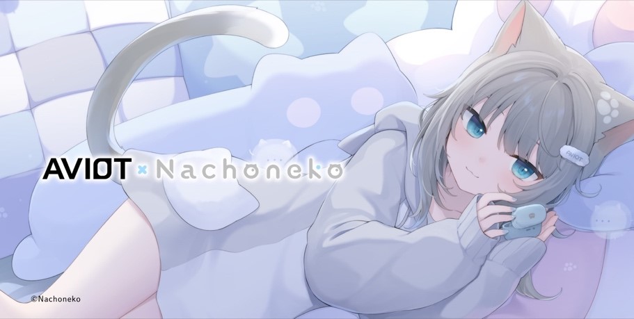 1-AVIOT-Nachoneko-Main-Banner Pre-Orders Open for True Wireless AVIOT x Nachoneko Collaboration Earbuds!